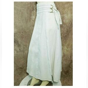 Tweeds White Maxi Skirt